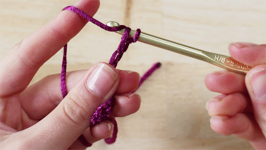 single crochet demonstration